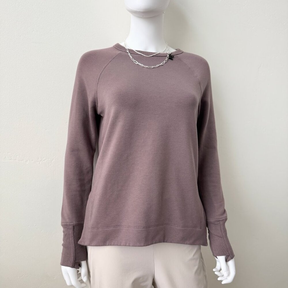 Athleta Coaster Luxe Recover Sweatshirt | Smoky Rose | Boxy Fit| Athleisure - Picture 2 of 11
